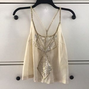 Gold & Silver Sequened Racerback Top ✨